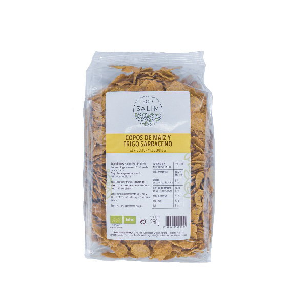 ECO SALIM Copos de Maíz Trigo Sarraceno Crujientes BIO 250g