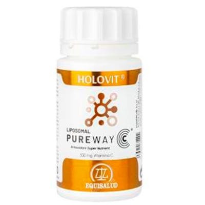 EQUISALUD Holovit Pure Way-C Liposomal Vitamina C de Alta Biodisponibilidad 50 Cápsulas - Para Colágeno, Piel, Huesos - Apto Veganos EQUISALUD Holovit Pure Way-C Liposomal Vitamina C de Alta Biodisponibilidad 50 Cápsulas - Para Colágeno, Piel, Huesos - Apto Veganos