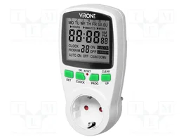VIRONE DT-1(GS) Programador de Tiempo Schuko