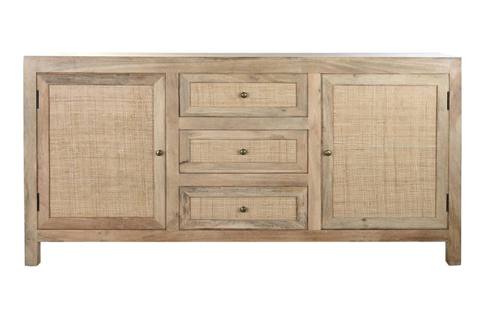 DKD Home Decor Buffet de Mango y Ratán Marrón 180x40x90 DKD Home Decor Buffet de Mango y Ratán Marrón 180x40x90