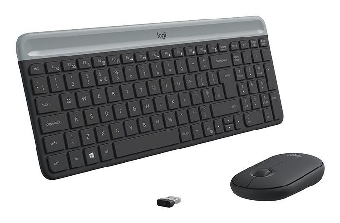 Logitech 920-009200 Combo de Teclado y Ratón Inalámbrico RF QWERTY Nórdico Grafito
