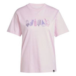 Camiseta de Manga Corta Mujer Adidas Rosa 13-14 Años