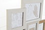 DKD Home Decor Marco Multifoto MDF y Cristal 41x3x36,5 para 5 Fotos