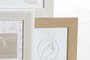 DKD Home Decor Marco Multifoto MDF y Cristal 41x3x36,5 para 5 Fotos