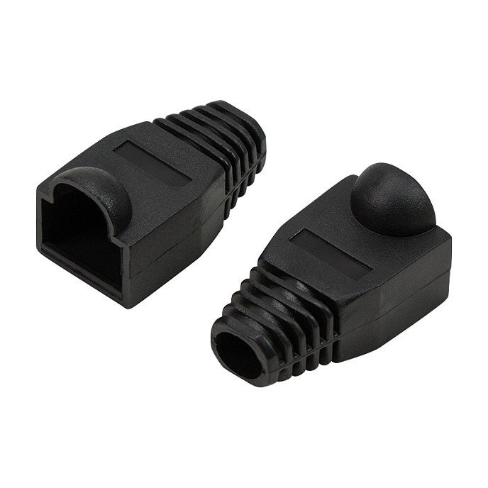 LogiLink MP0064 Funda Sujetacables RJ-45 Negro 6.5mm, 50 piezas