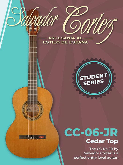 Guit. 3/4 Salvador Cortez Cedro/Agathis Satinado