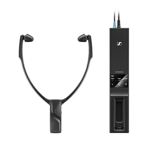 Sennheiser RS 5200 Auriculares Inalámbricos para TV con Estación de Carga RF, Alcance 70m, Conector Óptico/JACK 3.5mm, Batería 12h, Almohadillas S/L