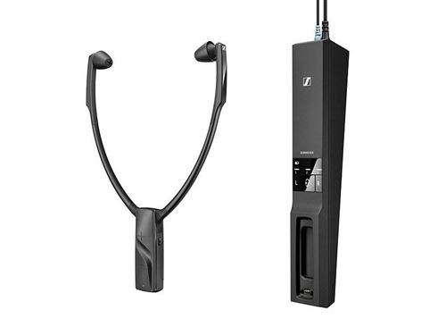 Epos Sennheiser Rs 5200 Rf Auriculares Inalámbricos para TV con Transmisor TR 5000, Sonido Hasta 125 dB, Alcance 70 m, 12 h Autonomía, Carga Inalámbrica, Óptica/Jack 3.5 mm