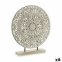 Figura Decorativa Gift Decor Blanco Mandala 7 x 49 x 44 cm 44 x 49 x 7 cm (6 Unidades)