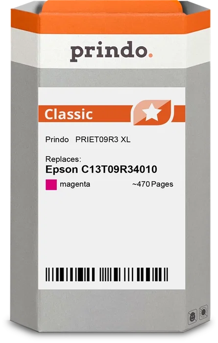 Prindo Cartucho de tinta magenta PRIET09R3 Classic XL Prindo Cartucho de tinta magenta PRIET09R3 Classic XL