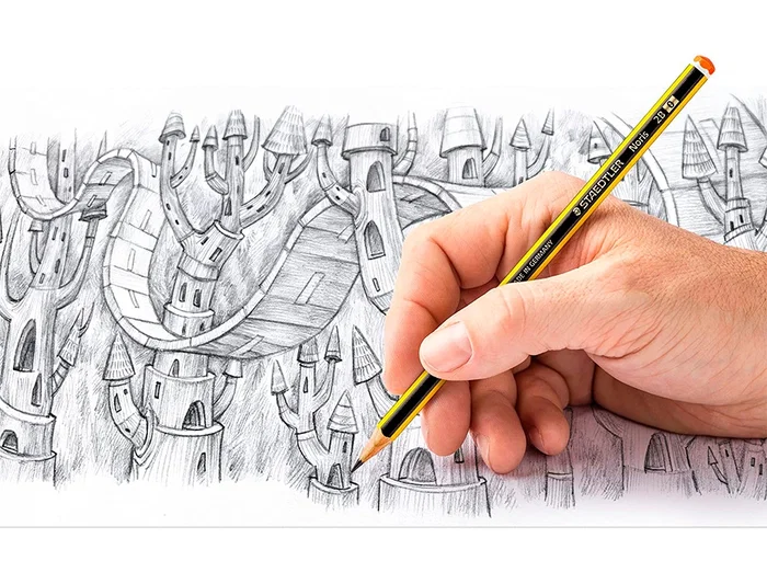 Staedtler Lápices de Grafito Noris N.2 HB Blister de 3 Unidades