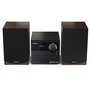Sharp XL-B517D Microcadena con Bluetooth 5.0, DAB+, CD, USB, 45W RMS, Radio FM, Color Marrón - Equipo de Música Doméstica