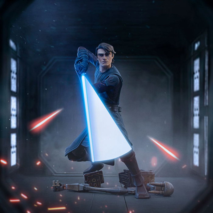 Star Wars: The Clone Wars Estatua 1/10 Deluxe Art Scale Anakin Skywalker 19 cm Star Wars: The Clone Wars Estatua 1/10 Deluxe Art Scale Anakin Skywalker 19 cm