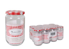 La Mediterranea Bote de Vidrio Norma con Tapa 720 ml / 720cc - 9 cm de diámetro x 15 cm de alto (12 Unidades)