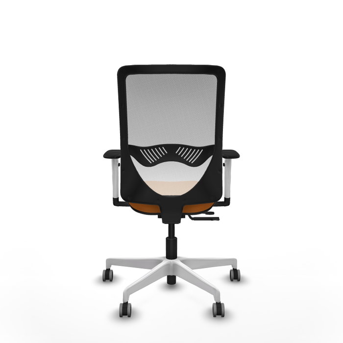 PIQUERAS Y CRESPO Silla de oficina Zulema Naranja y Blanco PIQUERAS Y CRESPO Silla de oficina Zulema Naranja y Blanco