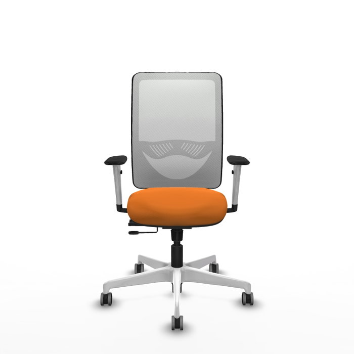 PIQUERAS Y CRESPO Silla de oficina Zulema Naranja y Blanco PIQUERAS Y CRESPO Silla de oficina Zulema Naranja y Blanco