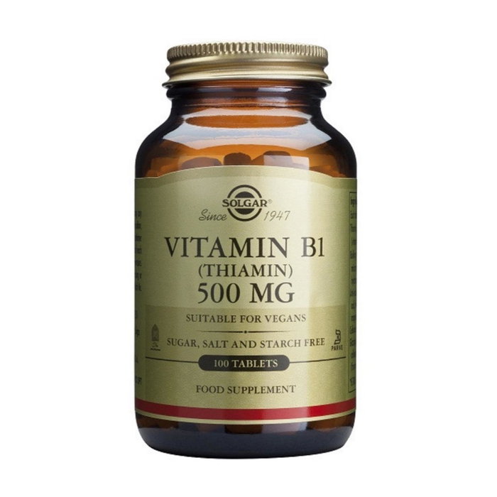 Solgar Vitamina B1 (Tiamina) 500 mg, 100 comprimidos Solgar Vitamina B1 (Tiamina) 500 mg, 100 comprimidos