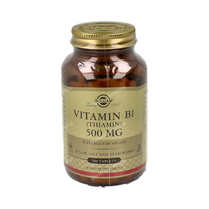 Solgar Vitamina B1 500 mg 100 comprimidos Solgar Vitamina B1 500 mg 100 comprimidos