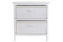 DKD Home Decor Cajonera Basicos Blanco 32 x 45 x 42 cm 2 Cajones