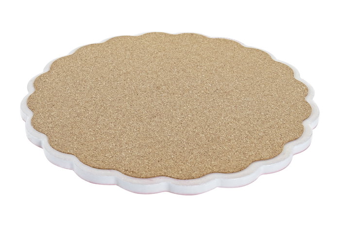 DKD Home Decor Salvamanteles de Dolomita Multicolor 20x20x1 cm