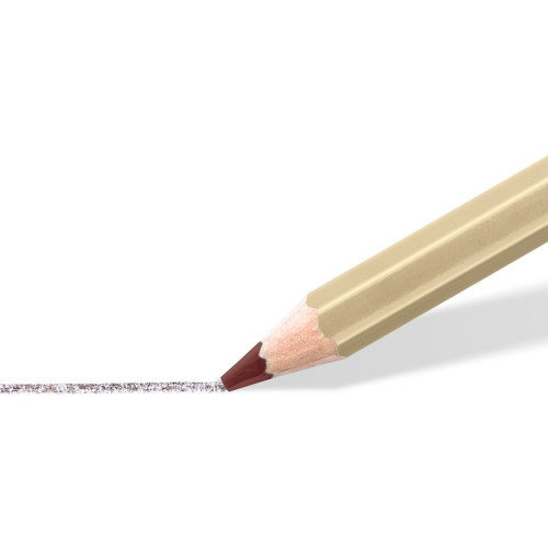 Staedtler Lápices Pastel 100P-SBK6 Blíster con 6 Lápices, Colores Sepia Claro, Sepia Oscuro, Ocre Oscuro, Sanguina Seca, Blanco, Iluminador
