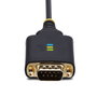 Startech.com Adaptador USB-A a 2 puertos DB-9 RS-232, 4 m, Negro/Gris