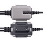 Startech.com Adaptador USB-A a 2 puertos DB-9 RS-232, 4 m, Negro/Gris