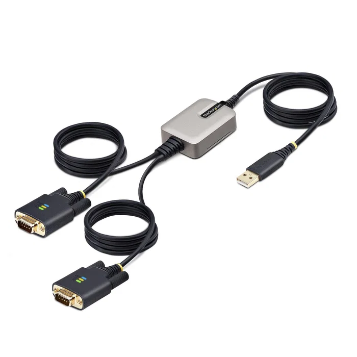 StarTech.com 2P6FFC-USB-SERIAL Cambiador de Género USB-A a 2x DB-9 RS-232 Negro Gris StarTech.com 2P6FFC-USB-SERIAL Cambiador de Género USB-A a 2x DB-9 RS-232 Negro Gris
