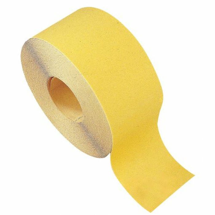 Rollo de papel de lija Calflex Rollo 25 m Óxido de aluminio Amarillo Rollo de papel de lija Calflex Rollo 25 m Óxido de aluminio Amarillo
