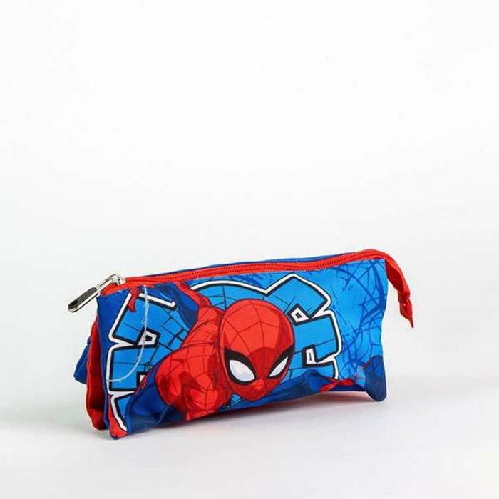 Cerdá Estuche Portatodo Spiderman 3 Compartimentos Azul