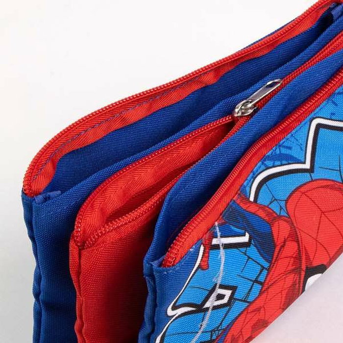 Cerdá Estuche Portatodo Spiderman 3 Compartimentos Azul