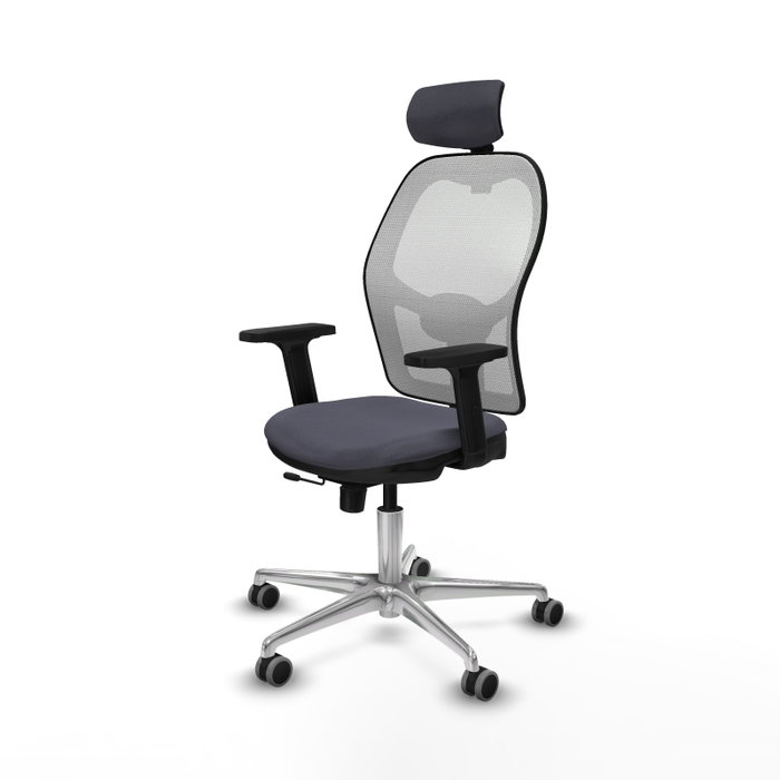 PIQUERAS Y CRESPO Silla de oficina Jorquera Sincro/Traslack Gris oscuro y Blanco PIQUERAS Y CRESPO Silla de oficina Jorquera Sincro/Traslack Gris oscuro y Blanco