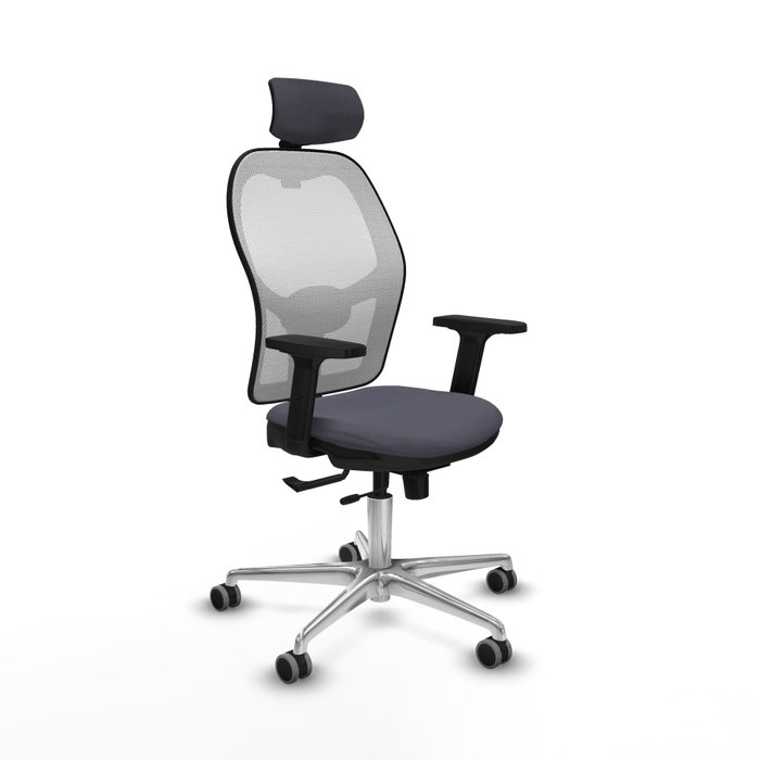 PIQUERAS Y CRESPO Silla de oficina Jorquera Sincro/Traslack Gris oscuro y Blanco PIQUERAS Y CRESPO Silla de oficina Jorquera Sincro/Traslack Gris oscuro y Blanco