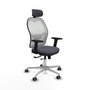 PIQUERAS Y CRESPO Silla de oficina Jorquera Sincro/Traslack Gris oscuro y Blanco