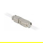 DeLOCK Conector de Cable de Red Cat.6A STP sin Herramientas, 2 x LSA, Plata, Zinc, Acoplador RJ45 para Cable Blindado