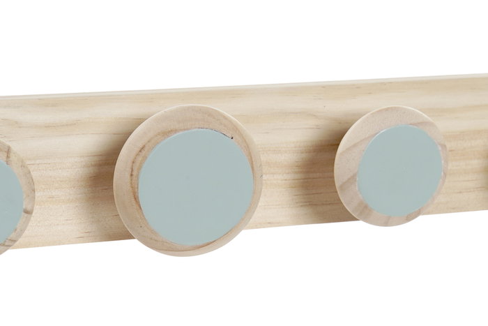 DKD Home Decor Perchero de Pared Paulownia 48x6x7,5 (Pack de 2 surtido)