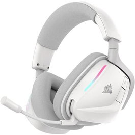 Corsair CA-9011380-WW Auriculares Inalámbricos Void Wireless v2 Blanco con Conectividad Dual Bluetooth y 2.4 GHz, Dolby Atmos para Juego