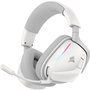 Corsair CA-9011380-WW Auriculares Inalámbricos Void Wireless v2 Blanco con Conectividad Dual Bluetooth y 2.4 GHz, Dolby Atmos para Juego