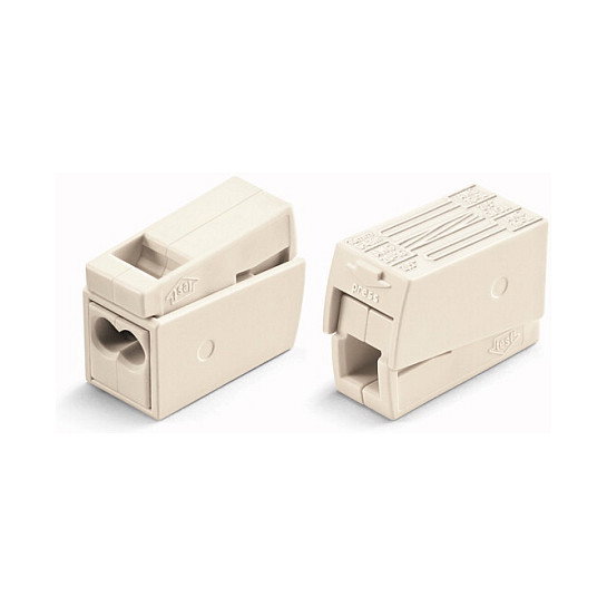 Wago Conector rápido en línea con presilla 3 vías, blanco