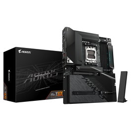 GIGABYTE X870 AORUS STEALTH Placa Base ATX AM5 para AMD Ryzen 9000, DDR5 8200MHz (O.C.), Wi-Fi 7, LAN 5GbE, USB4, VRM 16+2+2, 4x M.2, PCIe 5.0