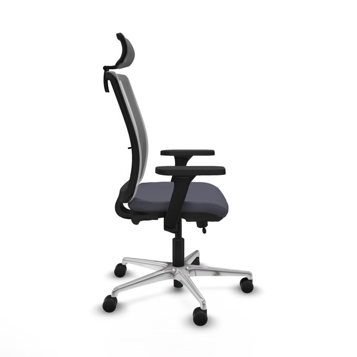 PIQUERAS Y CRESPO Silla de oficina Haches con mecanismo Sincro/Traslack Gris