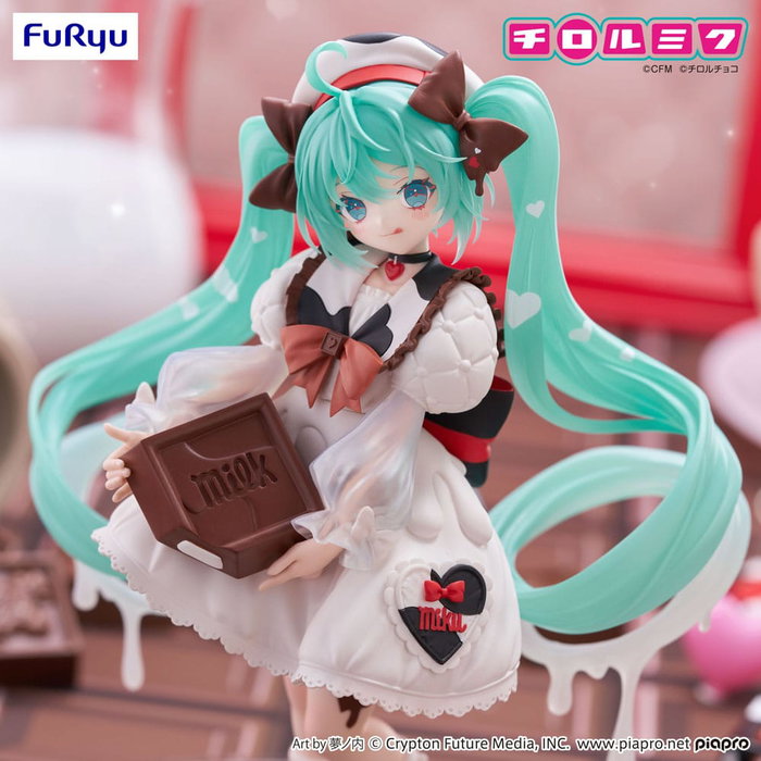 Hatsune Miku x Tirol Choco Estatua PVC Trio-Try-iT Hatsune Miku Milk Ver. 18 cm