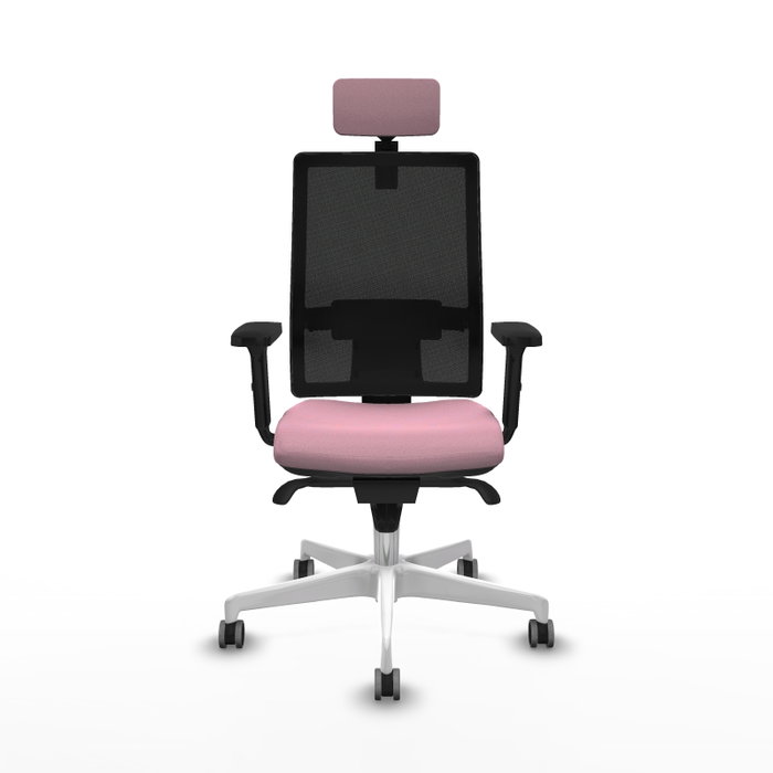 PIQUERAS Y CRESPO Silla de oficina Horna con mecanismo Sincro, Rosa y Negro PIQUERAS Y CRESPO Silla de oficina Horna con mecanismo Sincro, Rosa y Negro