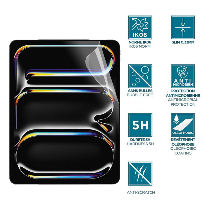 Mobilis Protector de Pantalla AntiShock para iPad Pro 13'' 2024 y iPad Air 13'' 2024-2025