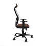 PIQUERAS Y CRESPO Silla de oficina Jorquera Sincro/Traslack Marrón y Blanco