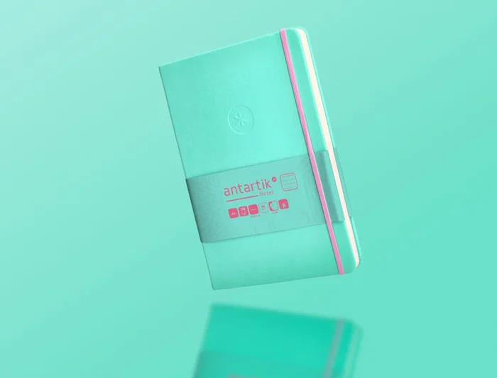 Antartik Cuaderno A5 Tapa Dura Hojas Cuadriculadas Rosa y Turquesa 100 Hojas 80gr FSC