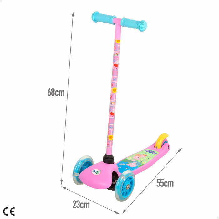 Patinete Scooter Peppa Pig Goma Metal Plástico Patinete Scooter Peppa Pig Goma Metal Plástico