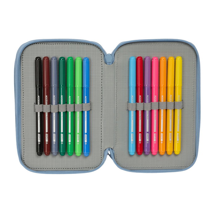 SAFTA Plumier Snoopy Peanuts Triple 37 piezas