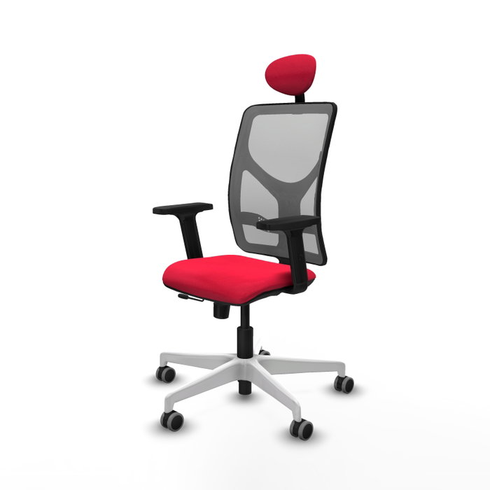 PIQUERAS Y CRESPO Silla de oficina Motilla con mecanismo Sincro/Traslack, Rojo y Gris PIQUERAS Y CRESPO Silla de oficina Motilla con mecanismo Sincro/Traslack, Rojo y Gris