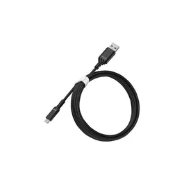 OtterBox - Cable USB Tipo A a Micro USB Tipo B - 3A - 2 Metros - Color Negro - Característica Alivia Tensión - Garantía Limitada de por Vida